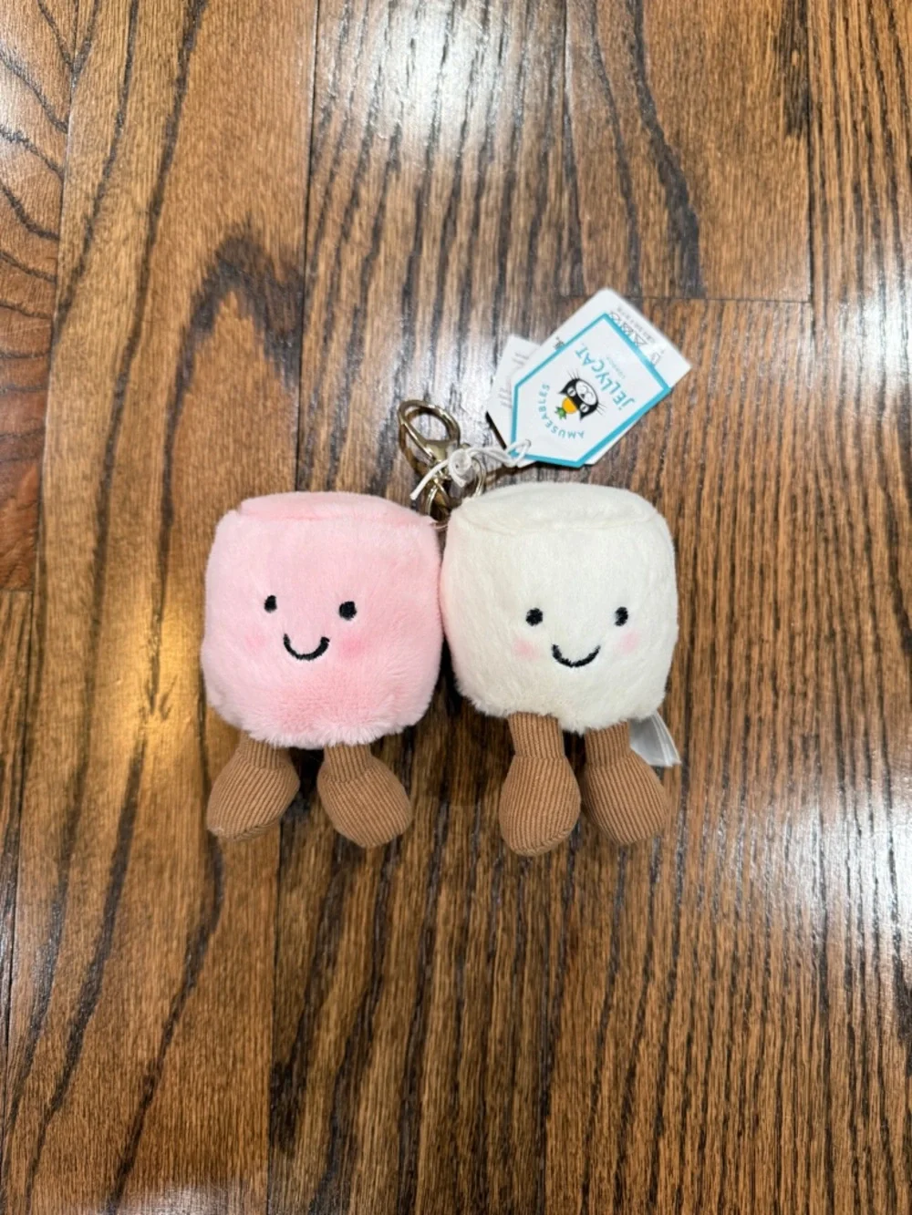 Jellycat Amuseables Pair Of Marshmallows Bag Charm - Picture 2 of 6